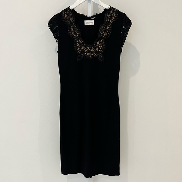 EMILIO PUCCI BLACK LACE DRESS MODEL 26RG25 SIZE IT 46 / US 12 NWOTS! - Picture 1 of 17